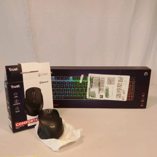 Trust Tastiera RGB e Mouse Wireless Niven