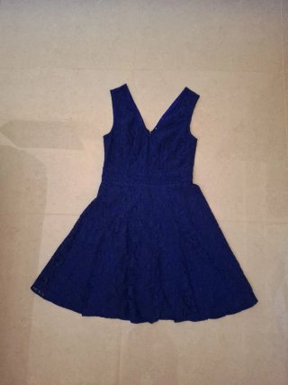 Vestido azul fiesta/boda/día