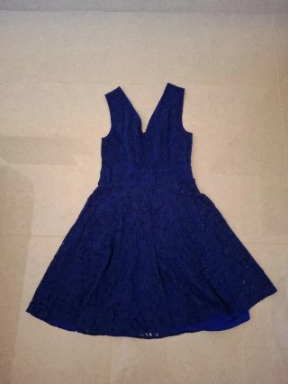 Vestido azul fiesta/boda/día