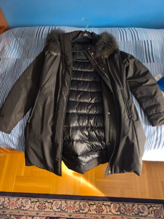 Parka/Abrigo Henry Arroway verde militar Talla XL