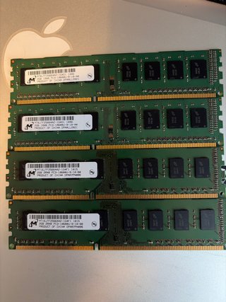 4 Módulos Memoria RAM DDR3 2GB (8GB Total)