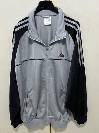 Felpa adidas grigia e nera
