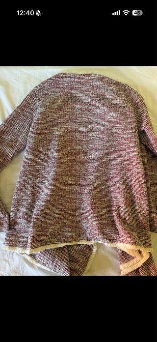 Chaqueta de punto roja