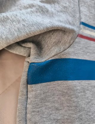 Sudadera Adidas Retro Gris y Azul