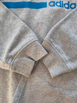 Sudadera Adidas Retro Gris y Azul