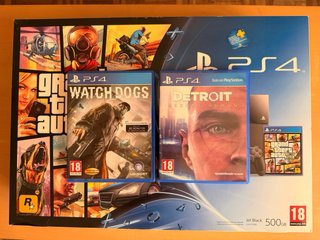PS4 500GB + Watch Dogs + Detroit