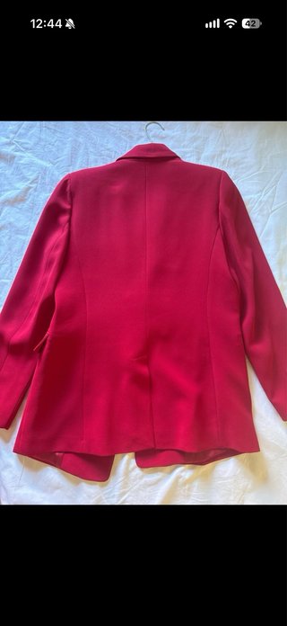 Americana roja doble botonadura