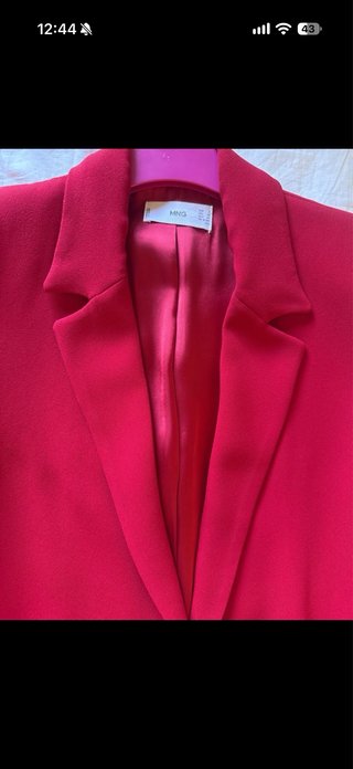 Americana roja doble botonadura