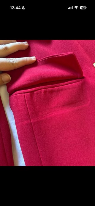 Americana roja doble botonadura