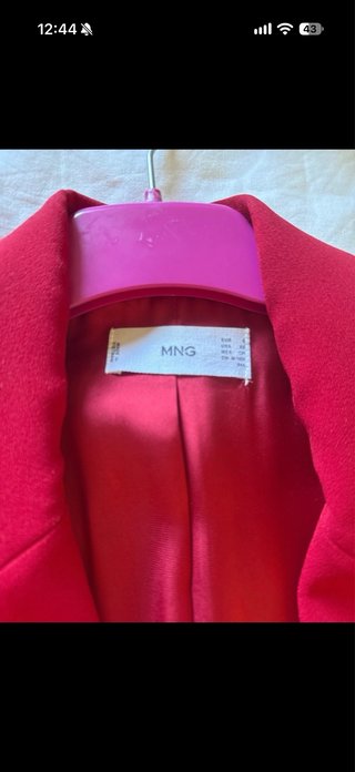 Americana roja doble botonadura