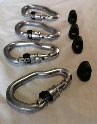 4 mosquetones PETZL VERTIGO WL – Vía ferrata