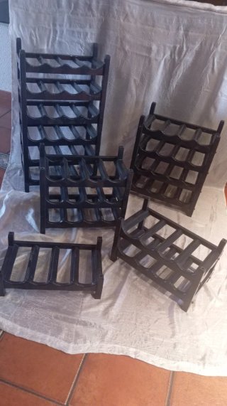 Botelleros de Plástico Apilables para 4 botellas