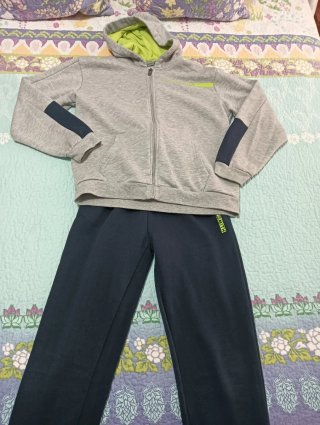 Chándal SMITH gris y azul niño