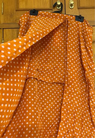 Falda Mango lunares naranja talla 2XL
