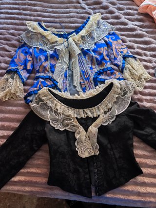 Traje de fallera con dos corpiños