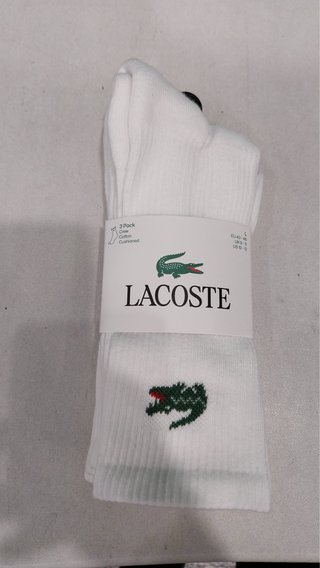 Pack de 3 Calcetines Lacoste Blancos