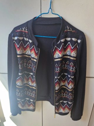 Chaqueta Negra con Lentejuelas
