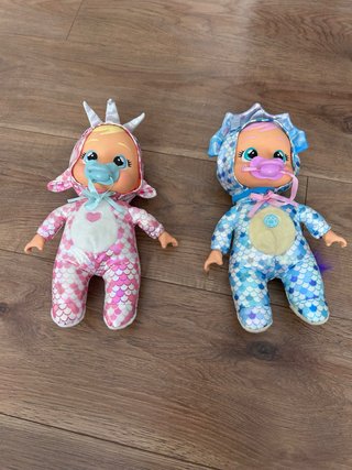Bebés Llorones Dragón Rosa y Azul