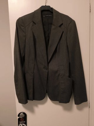 Blazer Zara Basic Gris