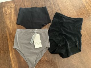 Lote 3 bragas faja Zara Talla Única