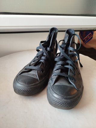 Converse All Star Cuero Negro Talla 36