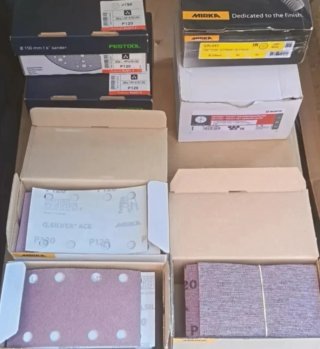 Lijas Festool, Mirka y Wurth  NUEVAS 7 cajas