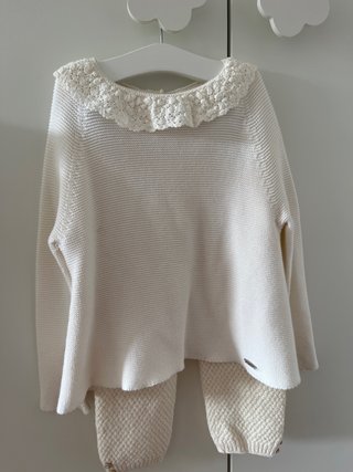 Conjunto Condor bebé niña beige
