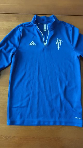 Sudadera Adidas Azul Media Cremallera