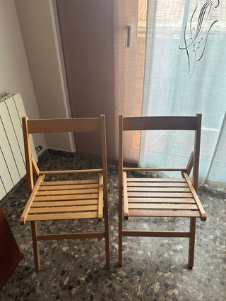 2 Sedie Pieghevoli in Legno