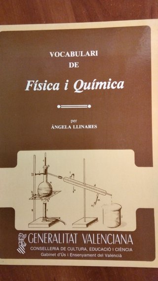 Llibre "Vocabulari de física i química"