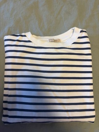 Jersey fino rayas azul y blanco