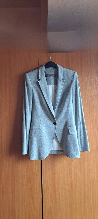 Blazer Zara Gris Talla XS