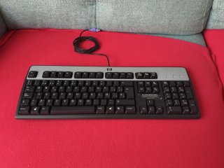 Teclado HP KB-0316 negro/plata