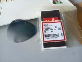Cristal Gafas Ray-Ban Recambio Azul/Gris