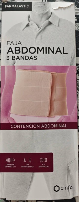 Faja Abdominal 3 Bandas Farmalastic