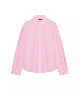 Camisa de algodón rosa