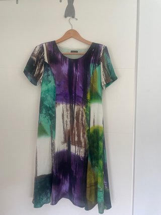 Vestido estampado señora talla 46