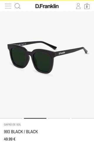Gafas de sol D.Franklin negras