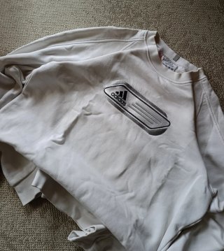Sudadera Adidas Vintage Blanca
