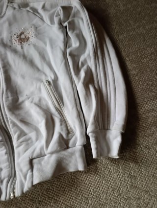 Chaqueta Adidas Vintage Blanca Brillante
