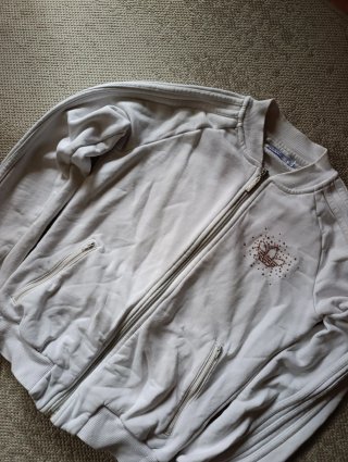 Chaqueta Adidas Vintage Blanca Brillante