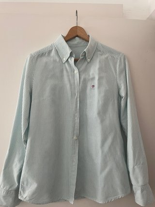 Camisa GANT Rayas Verde y Blanco Talla S