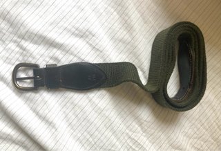 Cinturón Trenzado Verde Oliva T.44/110cm