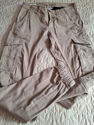 Pantalones cargo Jack & Jones niño beige T.S