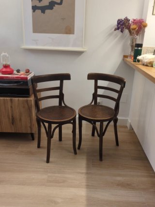 Pack 2 Sillas tipo Thonet café/bistró vienés