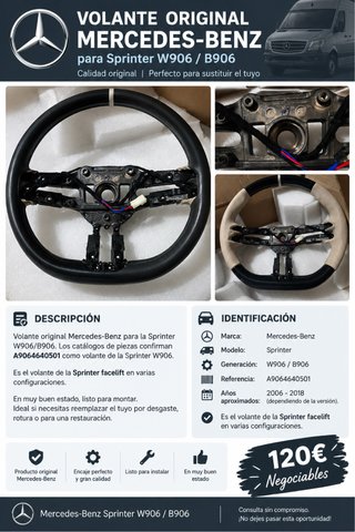 Volante Original Mercedes-Benz Sprinter W906