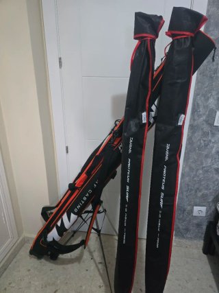 2 Cañas Daiwa Proteus Surf 420 Porta cañas