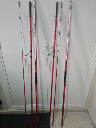 2 Cañas Daiwa Proteus Surf 420 Porta cañas