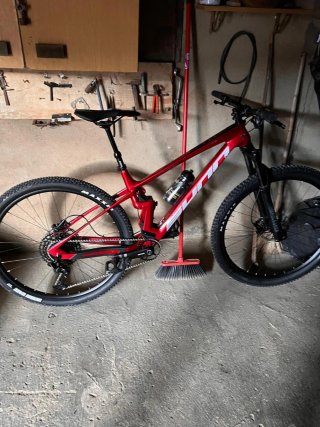 Bicicleta MTB Scott Roja y Blanca talla M