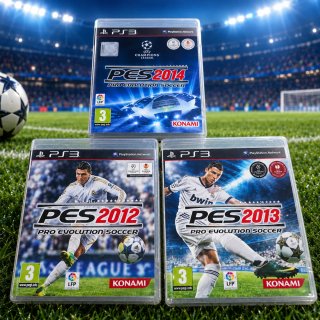 Lote 3 Juegos PS3: PES 2012, 2013, 2014